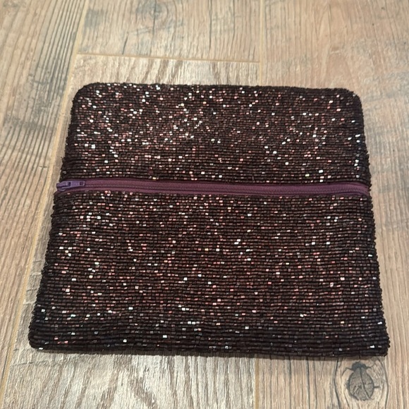 Moyna Purple Shimmery Clutch - Picture 2 of 4